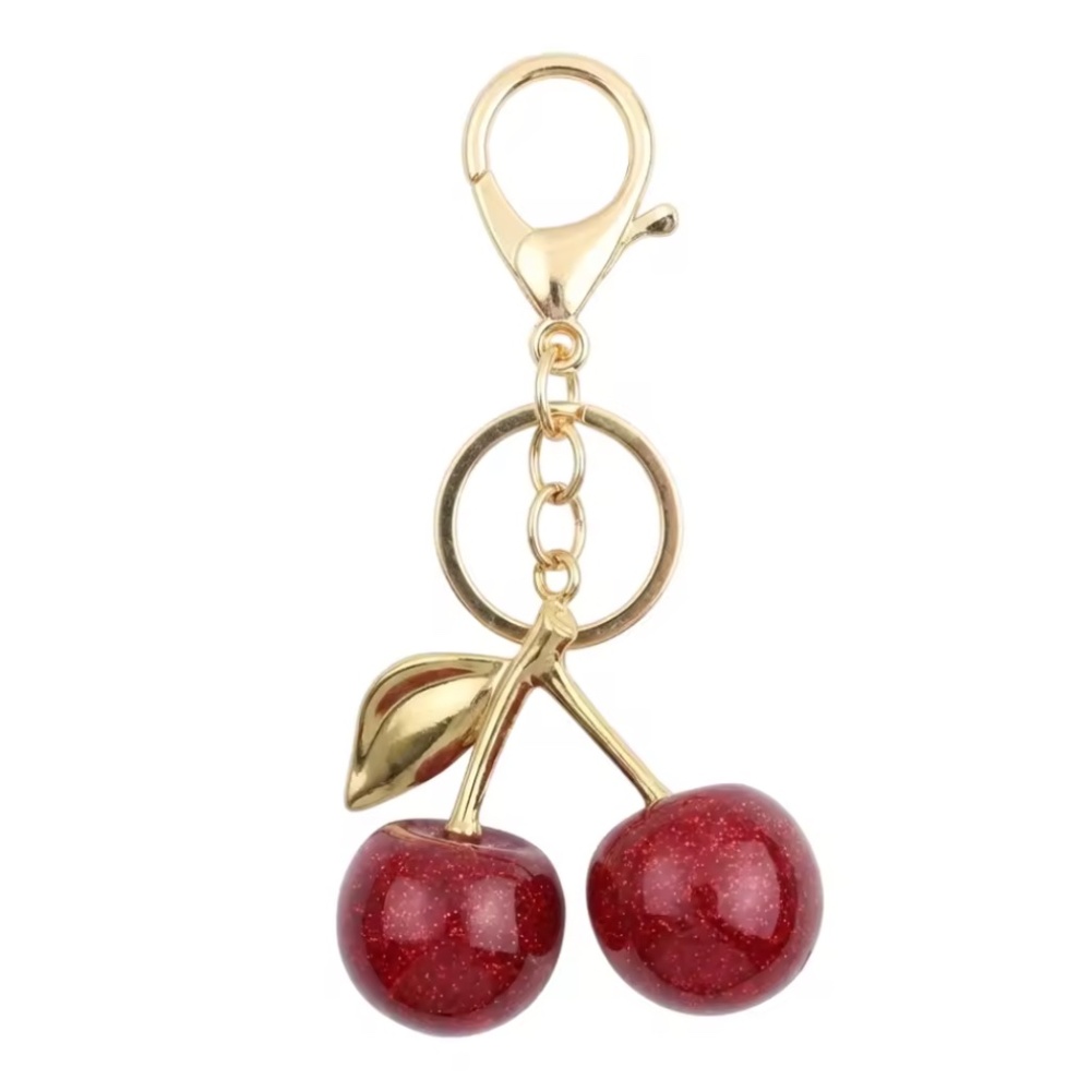 🎁🎁Elegant Cherry Keychain Bag Charm Pendant - Brand New🎁🎁 - Picture 3 of 4